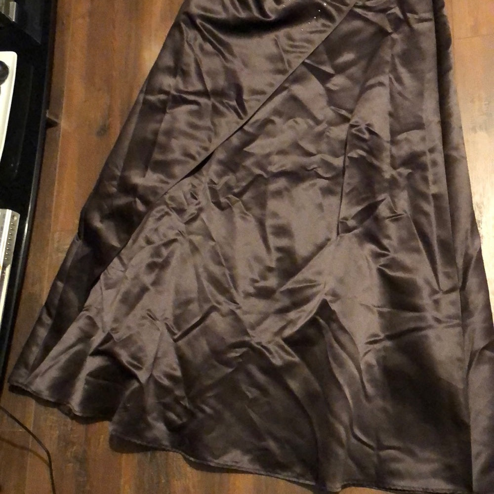 Size medium chocolate brown long dress