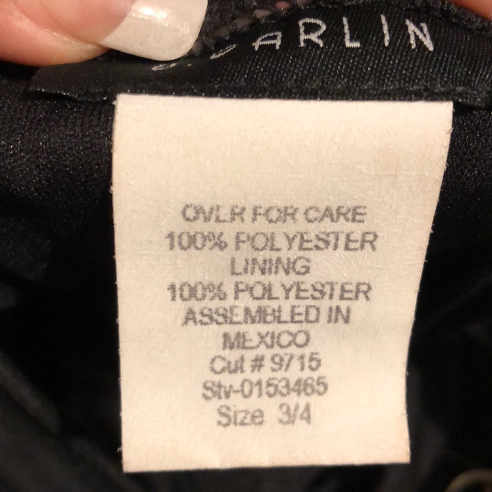 Black halter style party dress size 3/4