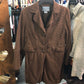 Size Large Nine West brown knee length jacket