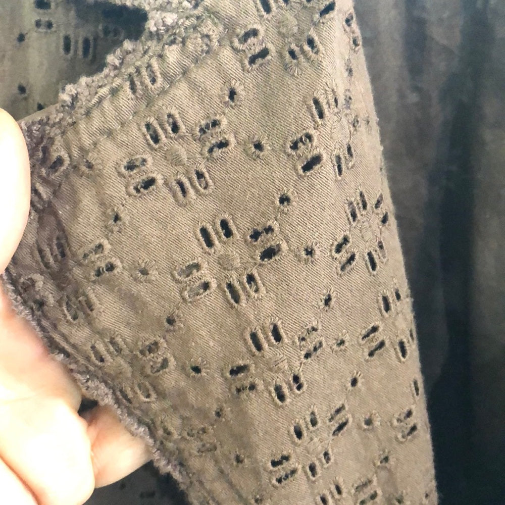 Size Large Nine West brown knee length jacket