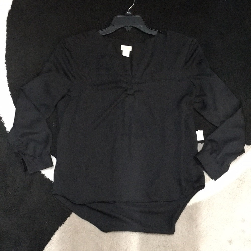 H & M Conscious Collection size 6 black shirt