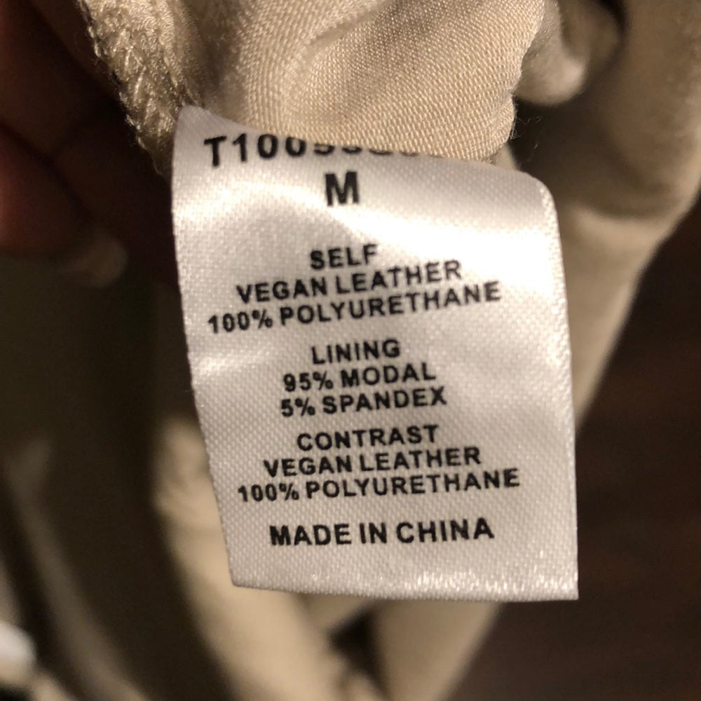 Size medium  Vegan leather dress