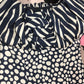 Size 6 blue and khaki color local designer dress