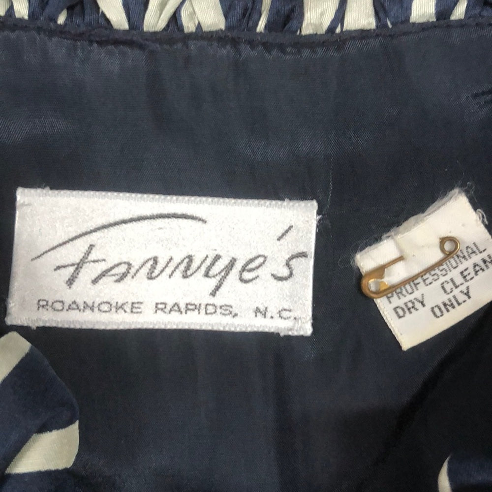 Size 6 blue and khaki color local designer dress