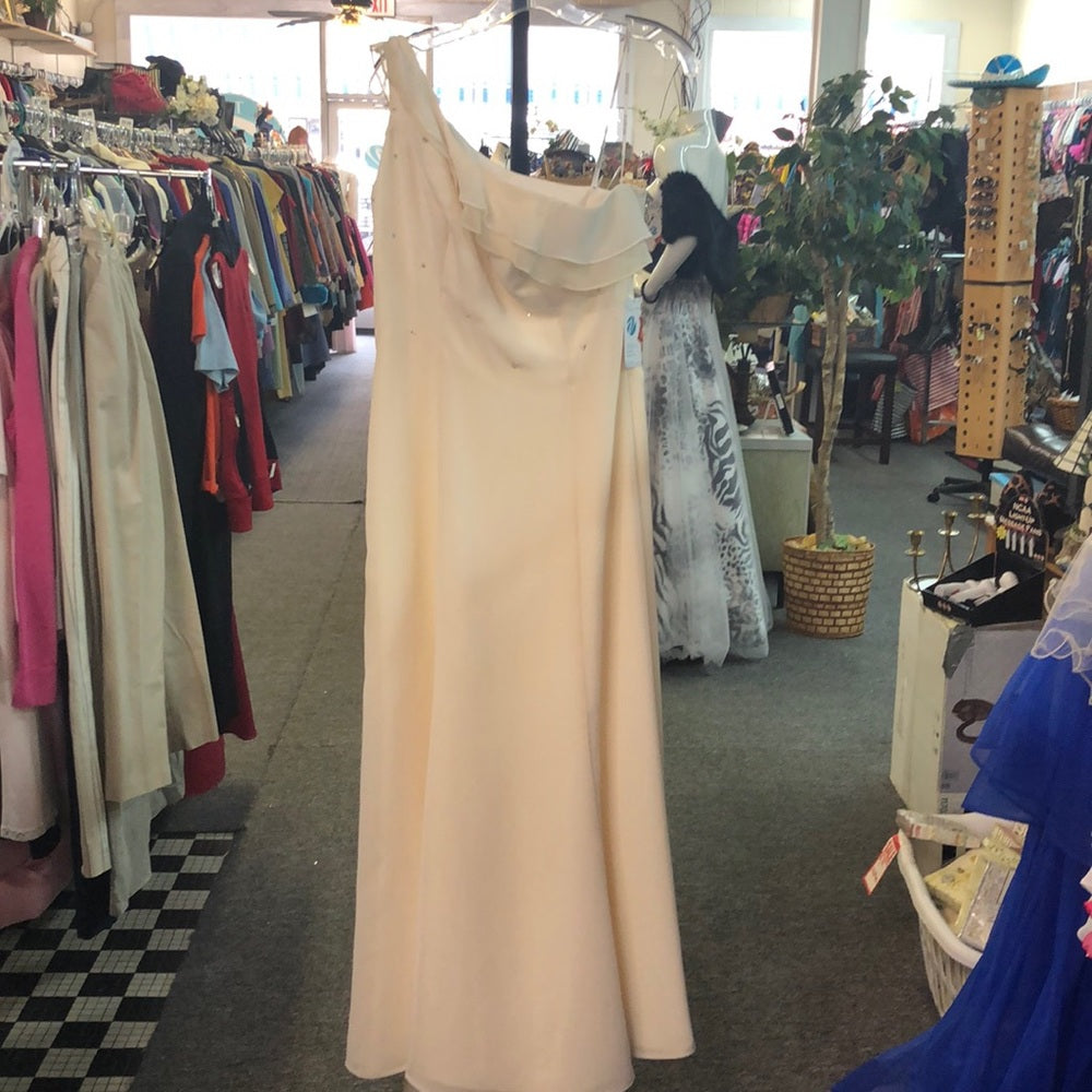 Size16 ivory one shoulder formal dress