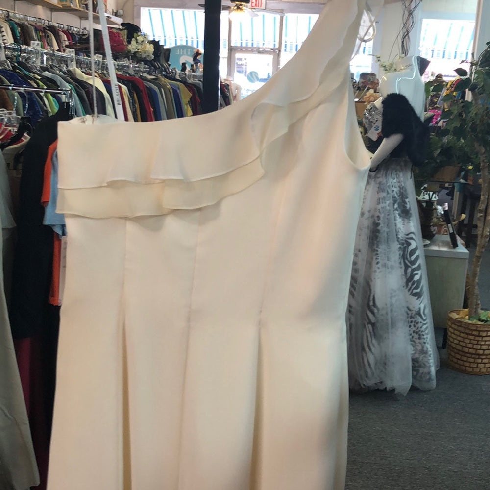 Size16 ivory one shoulder formal dress