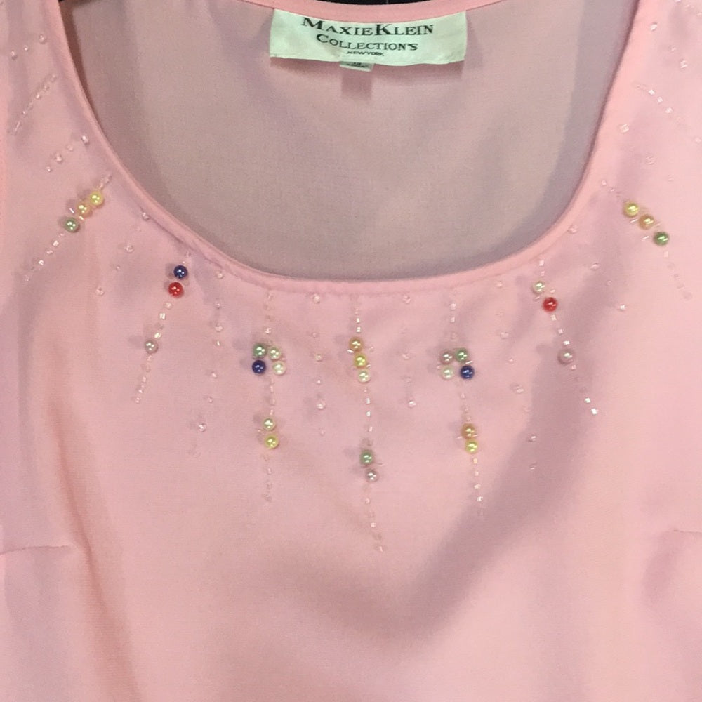 Maxie Klein sz 12 3pc pink women’s dress suit