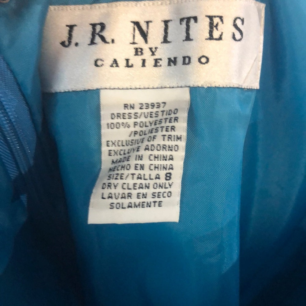 J.R. Nites Teal size 8 formal dress