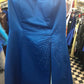 Milano Blue with white size medium formal dress