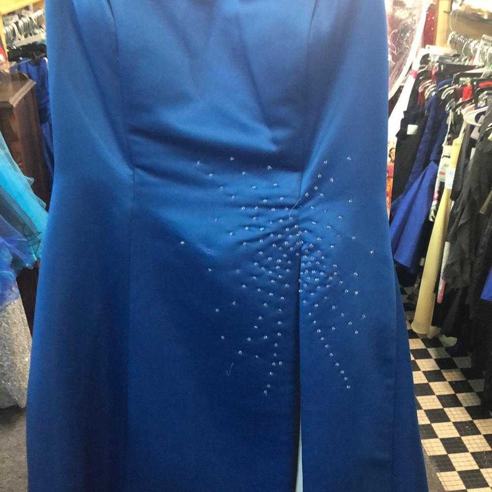 Milano Blue with white size medium formal dress