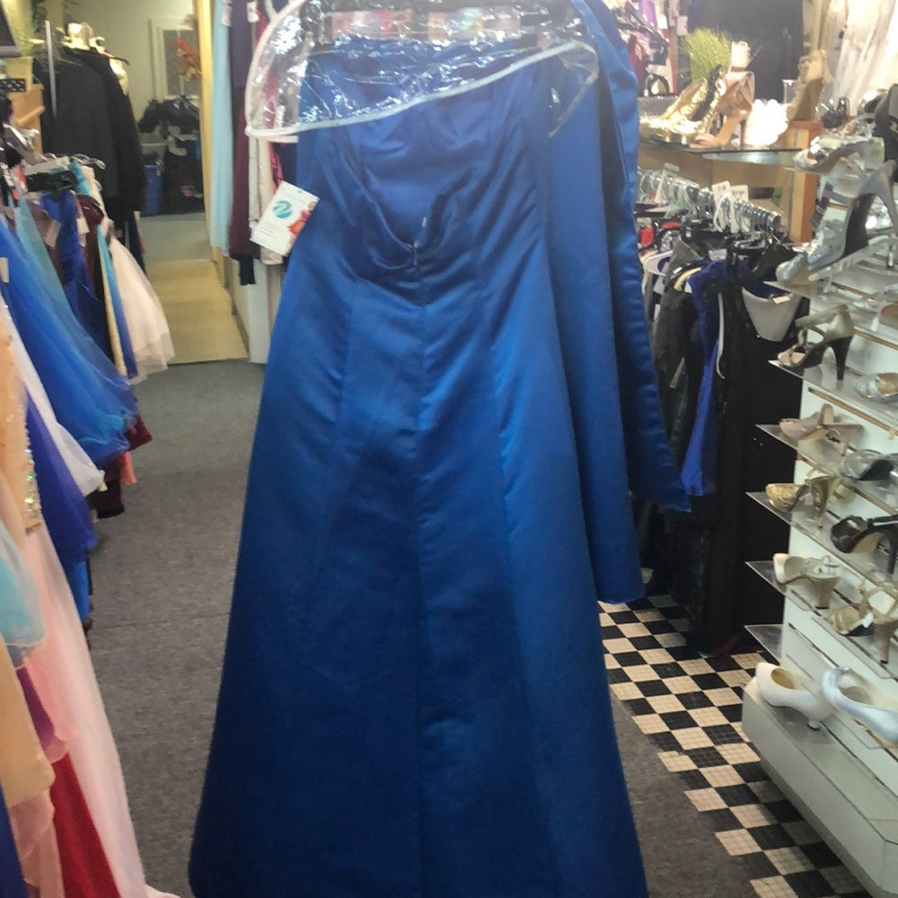 Milano Blue with white size medium formal dress