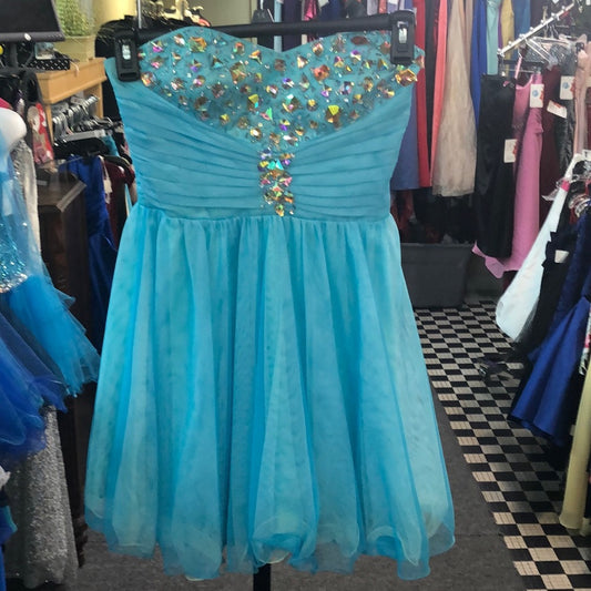 Deb Light Blue size 5/6 short formal dress