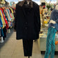 Size 12 black and animal print pant suit