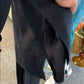 Size 12 black and animal print pant suit