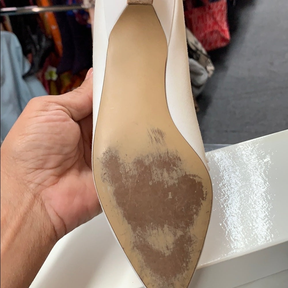 Size 7.5 Dyeables short heels (1 1/2”)