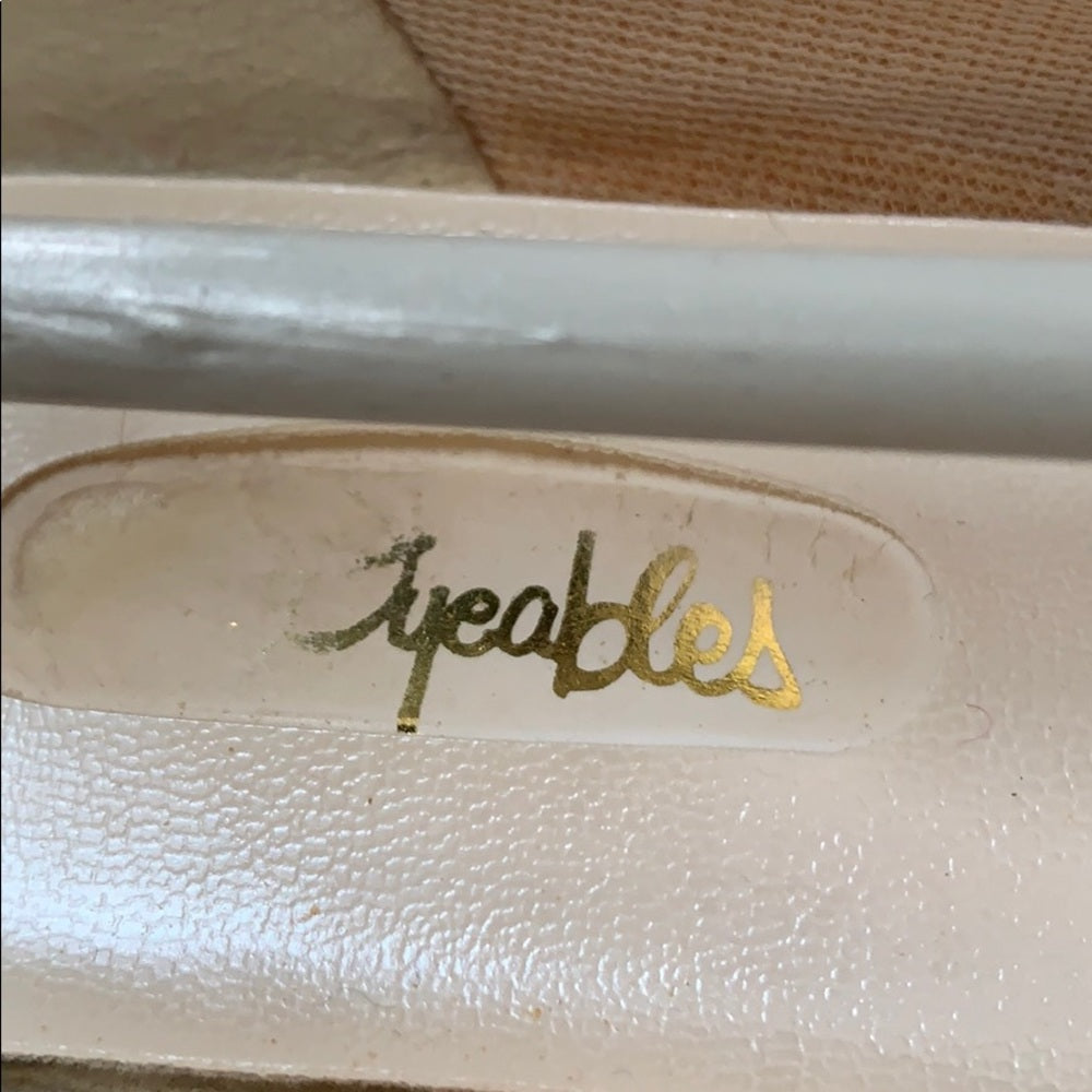 Size 7.5 Dyeables short heels (1 1/2”)