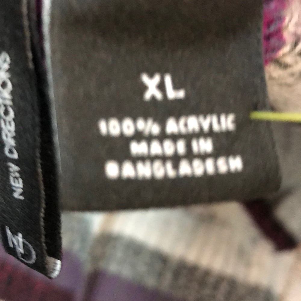 New Directions multi color XL sweater