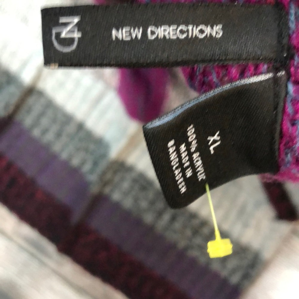 New Directions multi color XL sweater