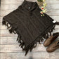 Size M/L Olivia Sky poncho sweater  with fringe