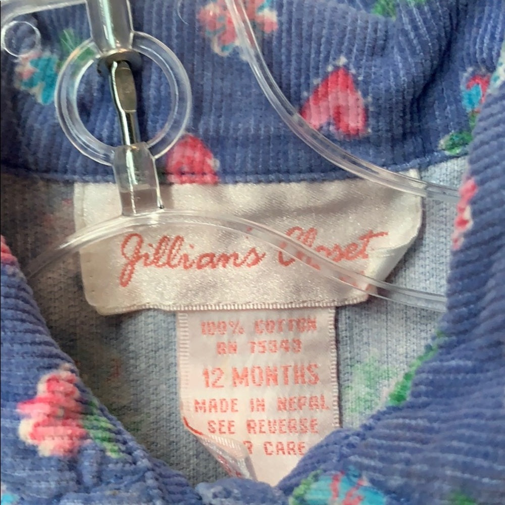 Size 12 mo corduroy romper