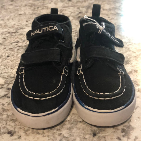 Nautica size 6c blue and white sneakers