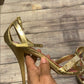 Beautiful size 9 gold and heels p