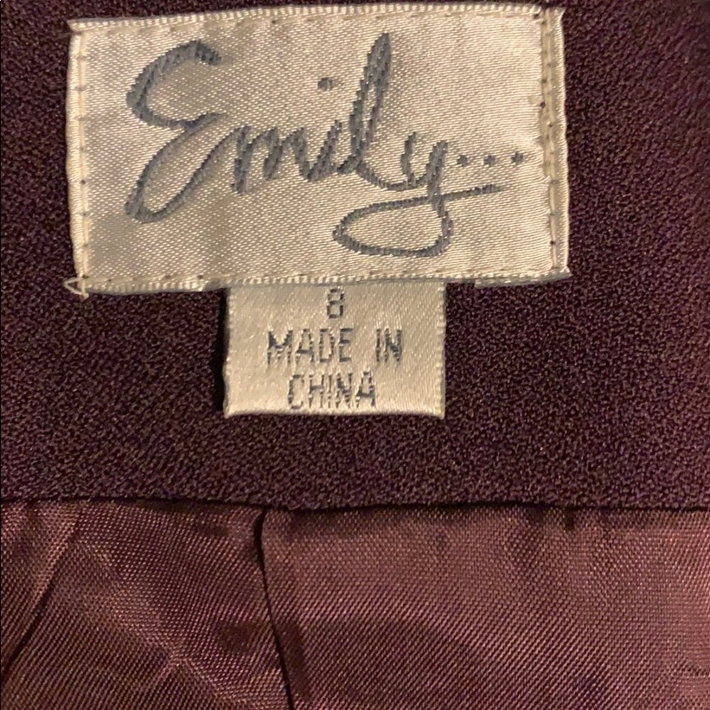 Size 8 beautifully embellished suit by Emily