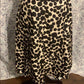 Size 6 Banana Republic silk skirt black and cream