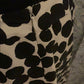 Size 6 Banana Republic silk skirt black and cream