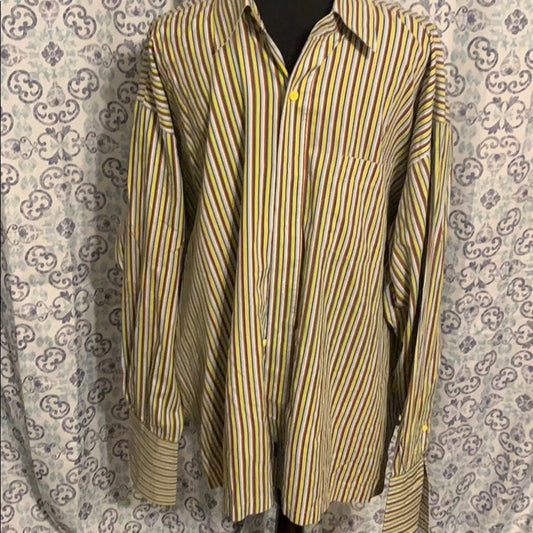 Size .XL multi stripped men’s dressy casual top