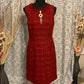 Size 10 beautiful cranberry red dress