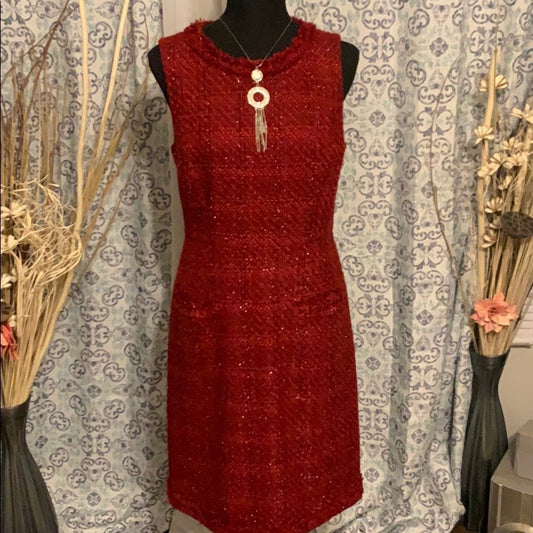 Size 10 beautiful cranberry red dress