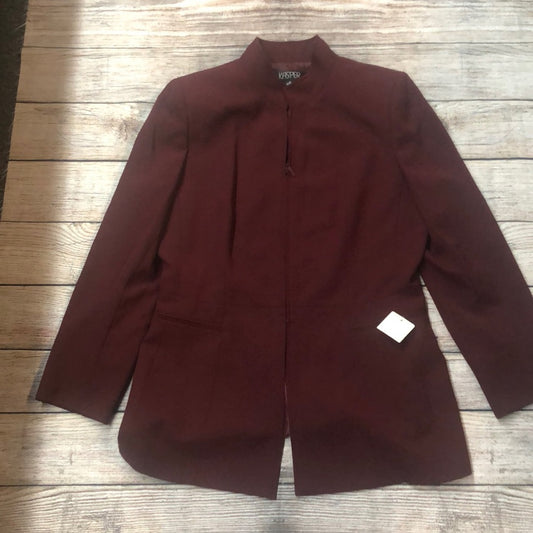 Kasper sz 12 long sleeve burgundy lady’s blazer