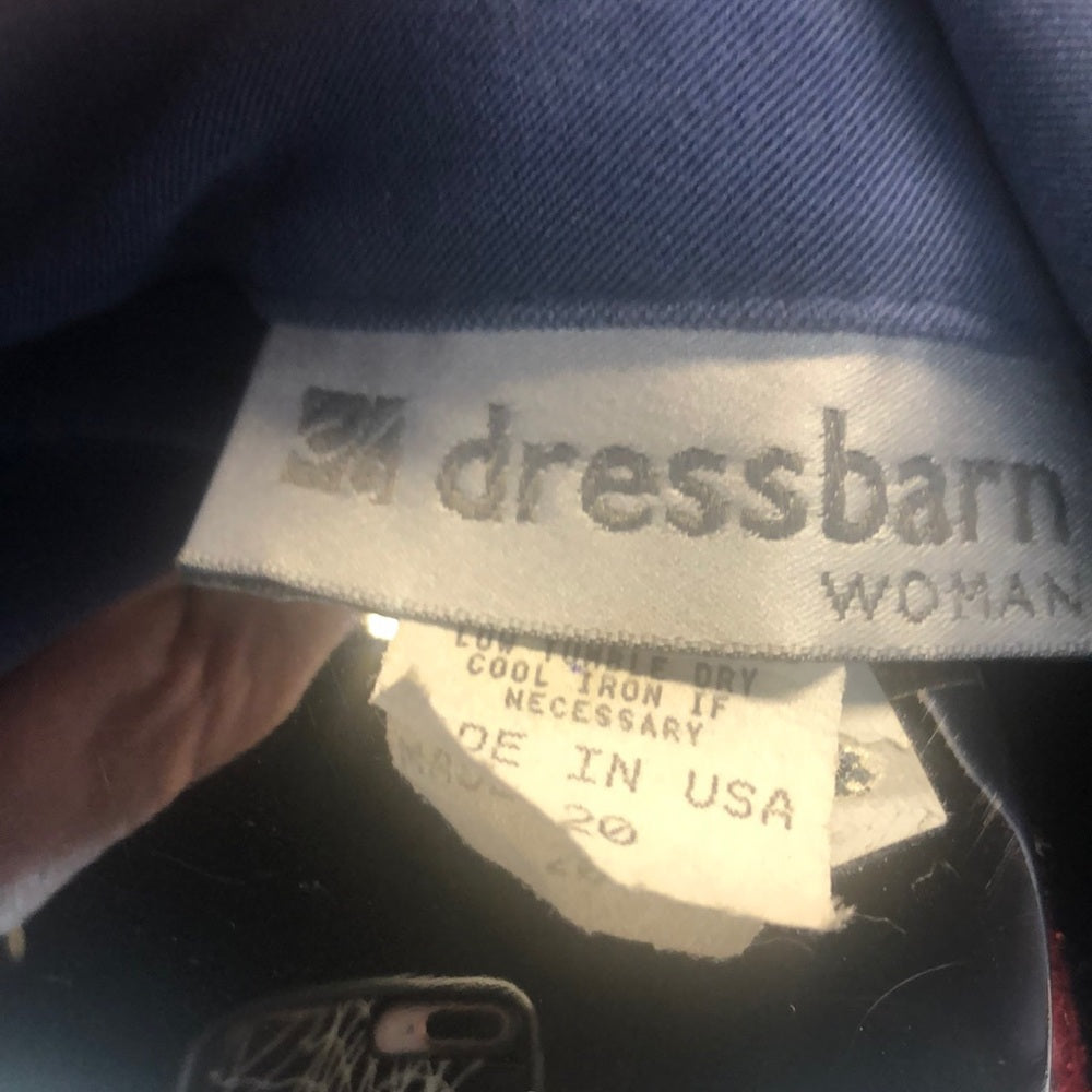 Dress Barn sz 20 blue women’s blazer