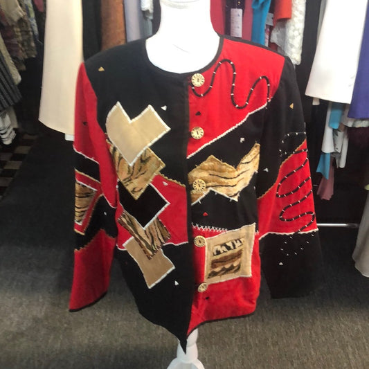 Alex Kim sz large multicolor lady’s blazer
