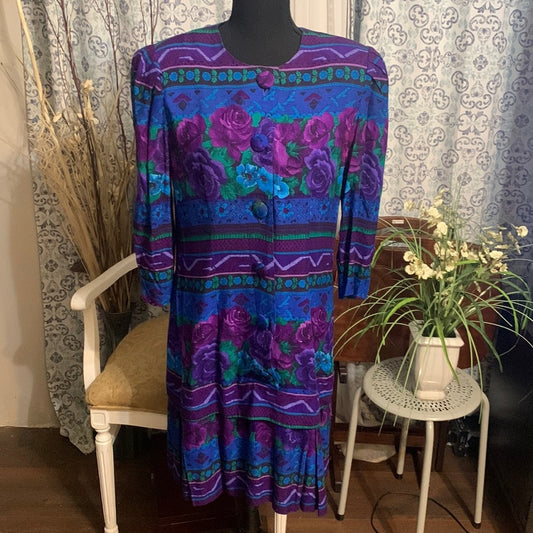 Vintage size 10 Karen Stevens petites dress