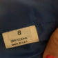 Vintage Size 8 blue plaid and tweed single button blazer
