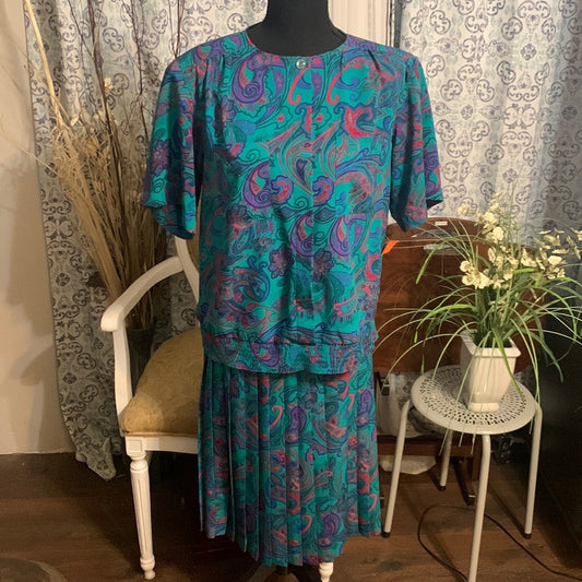 Vintage Alfred Dunner Petite skirt set