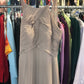 Azazie sz A4 tan long formal dress