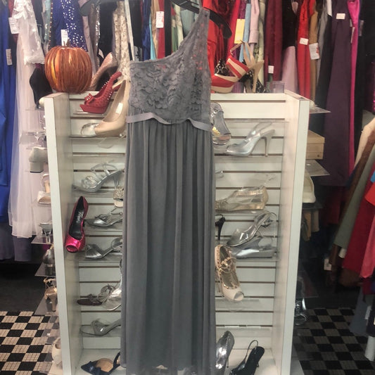 David’s Bridal sz 6 gray short formal dress
