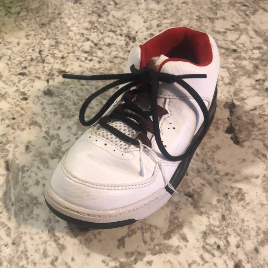 Jordan Flights sz 9C red, white and black sneakers