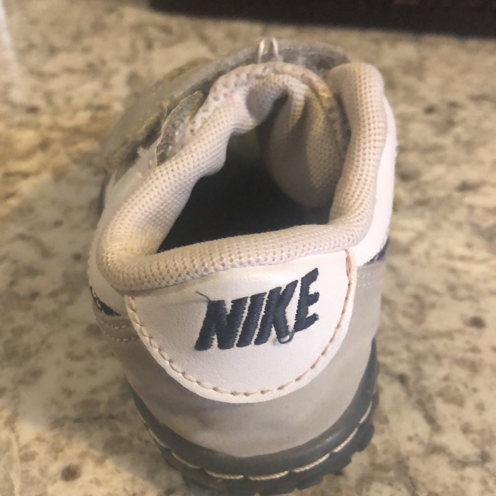 Nikes sz 6c blue, white and gray sneakers