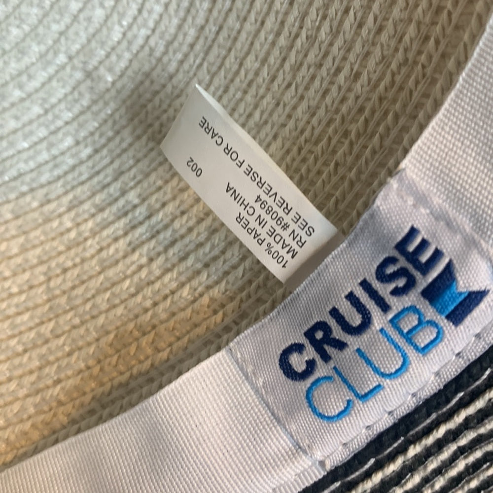 Cruise club floppy straw hat