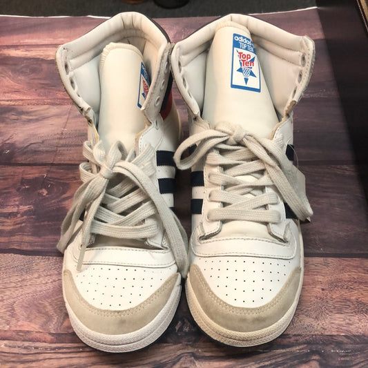 Adidas Top Ten sz 5.5y red, white and blue boys sneakers