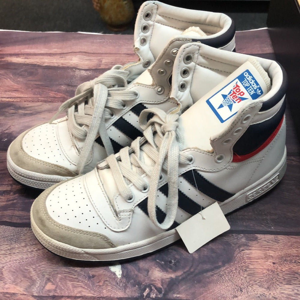 Adidas Top Ten sz 5.5y red, white and blue boys sneakers