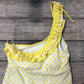 OP sz small/ch yellow & white bathing suit top