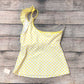 OP sz small/ch yellow & white bathing suit top