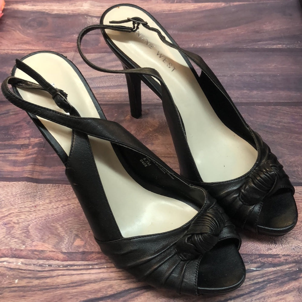 Nine West sz 8.5 women black shoes