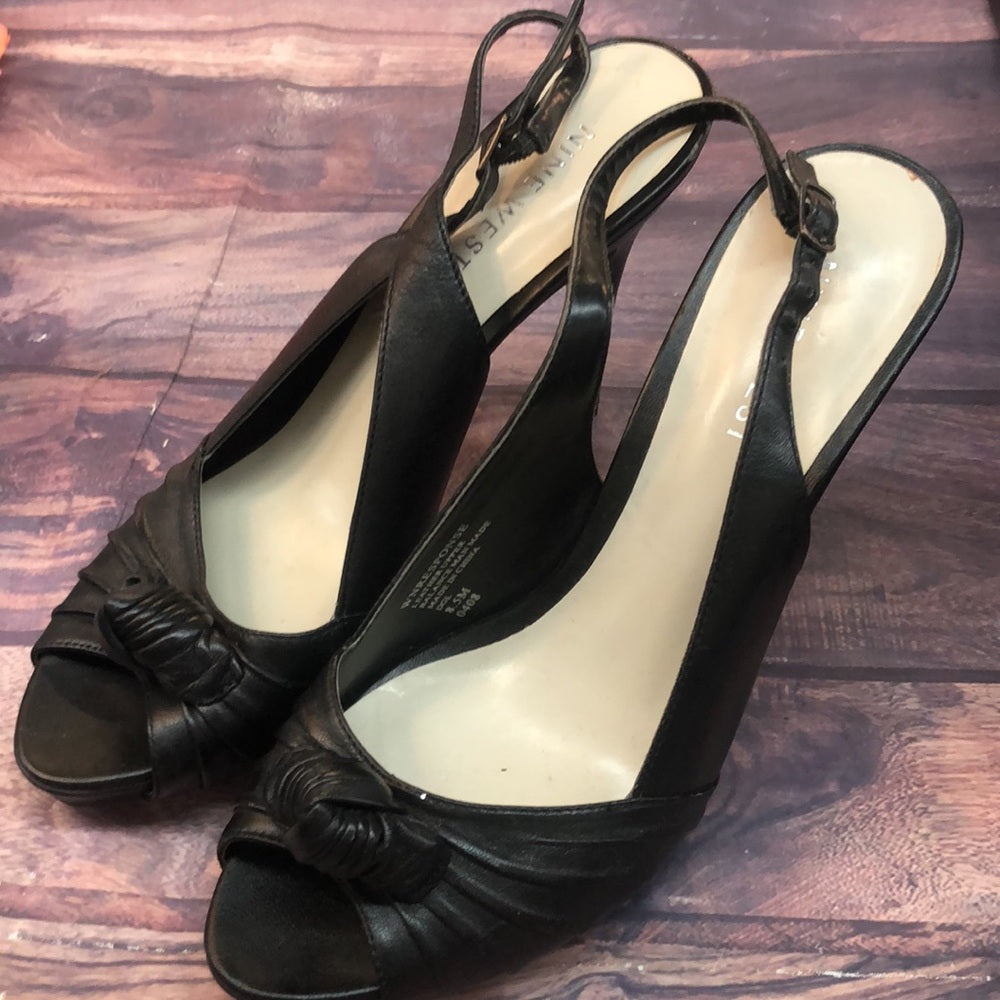 Nine West sz 8.5 women black shoes