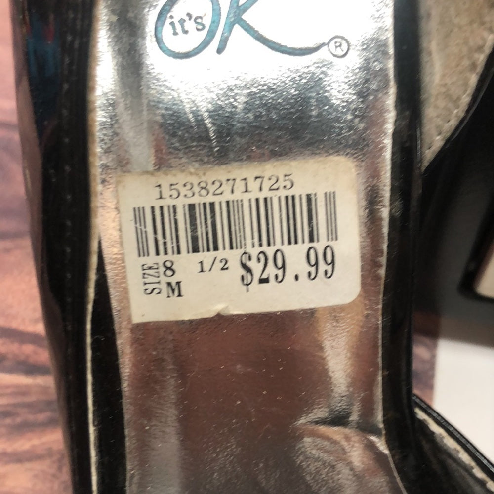 It’s OK sz 8.5 women black shoes